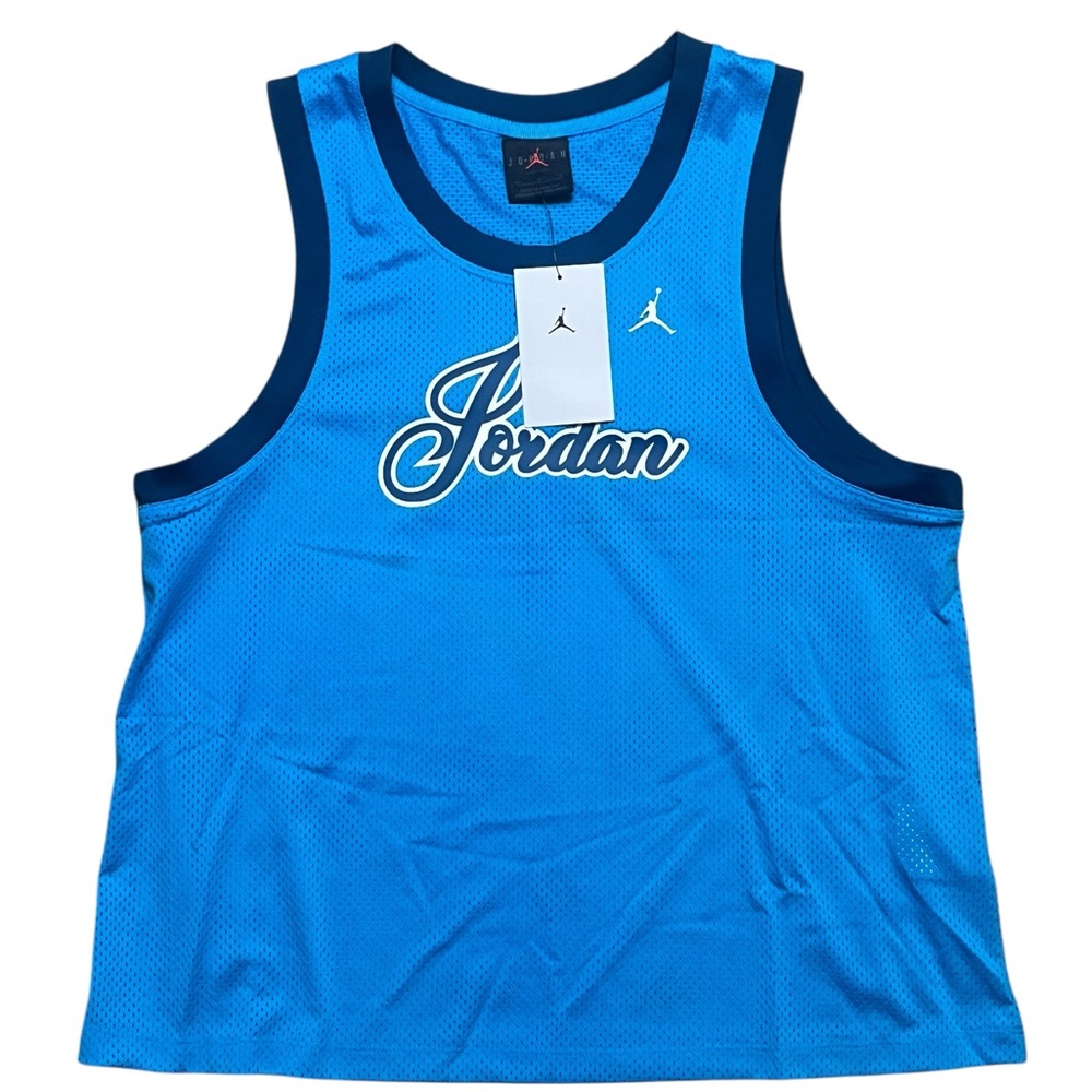 Nike Air Jordan Jumpman Jersey Women's Medium Tank Top Laser Blue NWT DZ3369-446